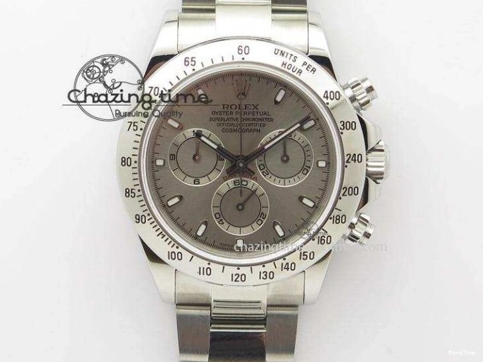 MiroTime 0117 Minimalist DAYTONA 116518 APSF 1:1 BEST EDITION WHITE DIAL ON OYSTERFLEX RUBBER STRAP SH 1781